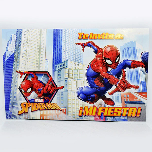 Invitaciones Spiderman X10 - Siempre en Fiestas