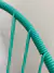 Sillón Acapulco Clásico - Cable PVC Aqua Estructura Negra - STOCK - comprar online