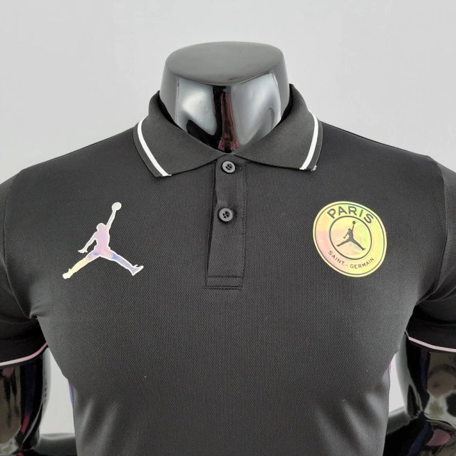 Camisa PSG x Jordan polo preta