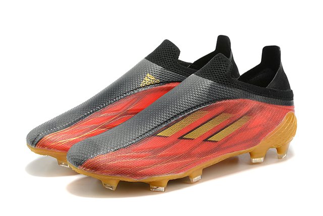 Chuteira Campo Adidas X Speedflow+ Vermelho e Dourado