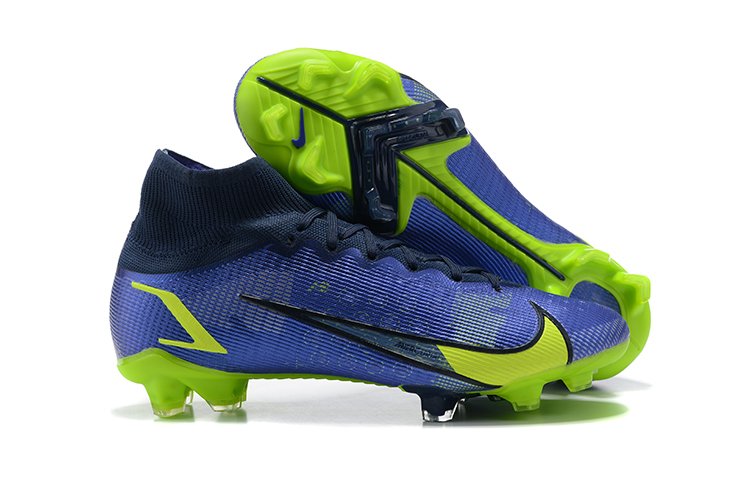 nike mercurial azules con verde