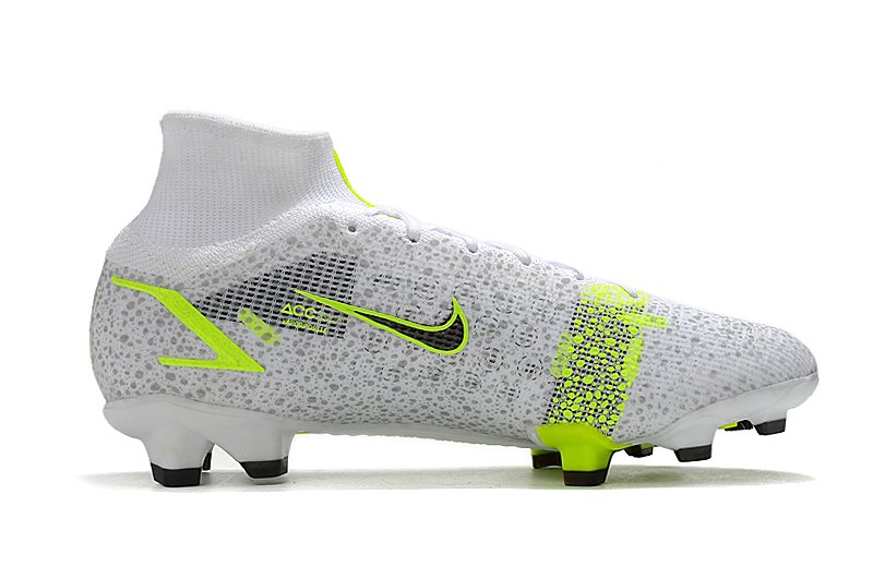 chuteira nike mercurial cinza e verde