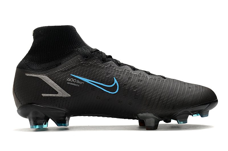 chuteira nike preta com azul