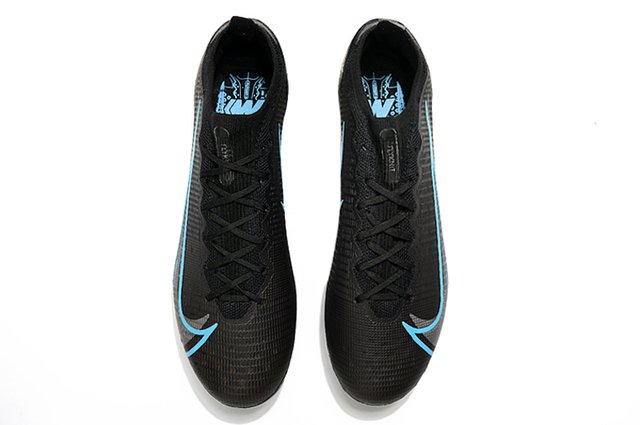 Chuteira Nike Mercurial Vapor 14 Elite - Campo - Preto e azul