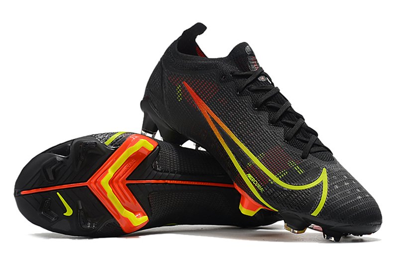Chuteira Nike Mercurial Vapor 14 Elite - Campo - Preto, vermelho e ama