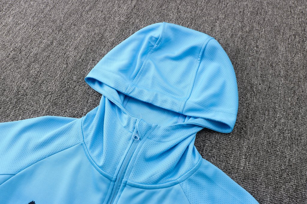 cerulean blue moletom com capuz