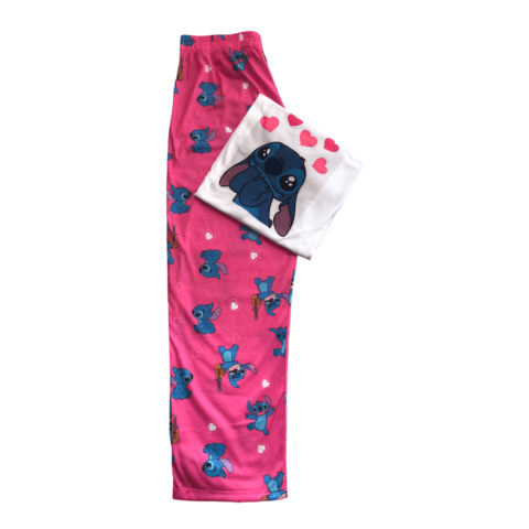 Pijama Largo Stitch Rosa Laboratorio De Pijamas