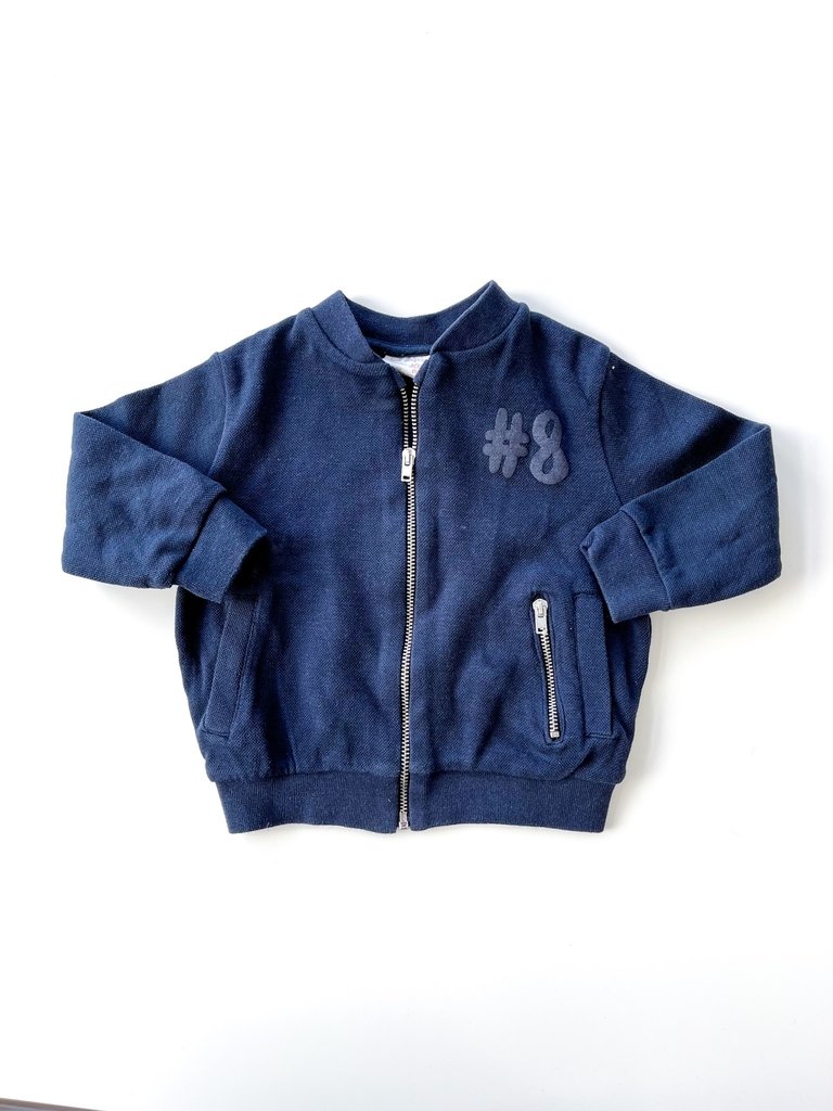 Buzo Con Cierre Zara Bebe Azul Talle 9-12 M