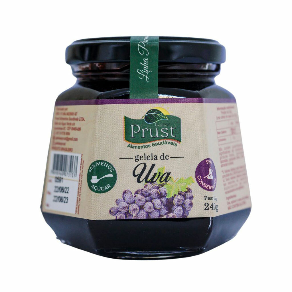 Geleia de uva natural - Fácil