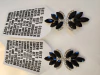 Aros Esme plumas strass