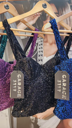 Corsette brillant largo paillettes - comprar online
