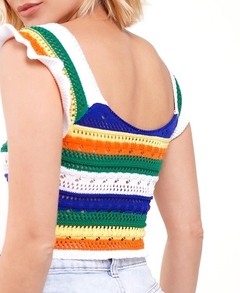 Top Nay Multicolor calado hilo - tienda online