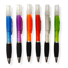 Lapicera spray alcohol boligrafo x6 unidades colores tinta azul escolar - comprar online