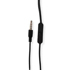Auricular Cable Negro Micrófono Potencia Manos Libres X6 unidades - pachos