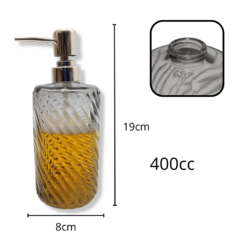 Dispenser Jabón Liquido Alcohol Gel Vidrio Labrado - tienda online