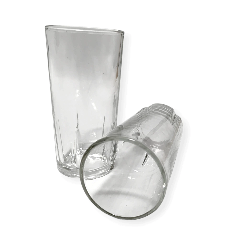 Vasos De Vidrio Labrados X 6 Unidades En Caja Bazar