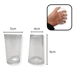 Vasos Vidrio Alto Agua Jugo X6 Unidades Transparente Caja en internet