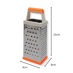 Rallador Acero Inoxidable 4 Caras Mango Cocina Bazar - pachos