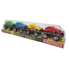 Imagen de Auto Todo Terreno Fricción X4 Unidades En Burbuja Juguetes