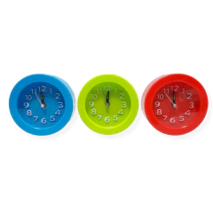 Reloj Despertador Plástico Circular Analógico Decorativo - comprar online
