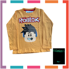 Remera ROBLOX estampa GLOW que BRILLA en la oscuridad 100% algodón peinado  premium