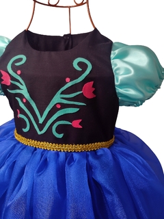 Vestido Infantil Anna Frozen - Roupa infantil e Fantasia infantil - Little Lolô