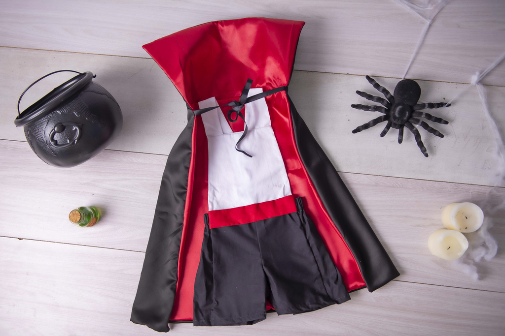 Fantasia Infantil Vampiro Com Capa