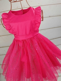 Vestido Luxo Rosa - Roupa infantil e Fantasia infantil - Little Lolô