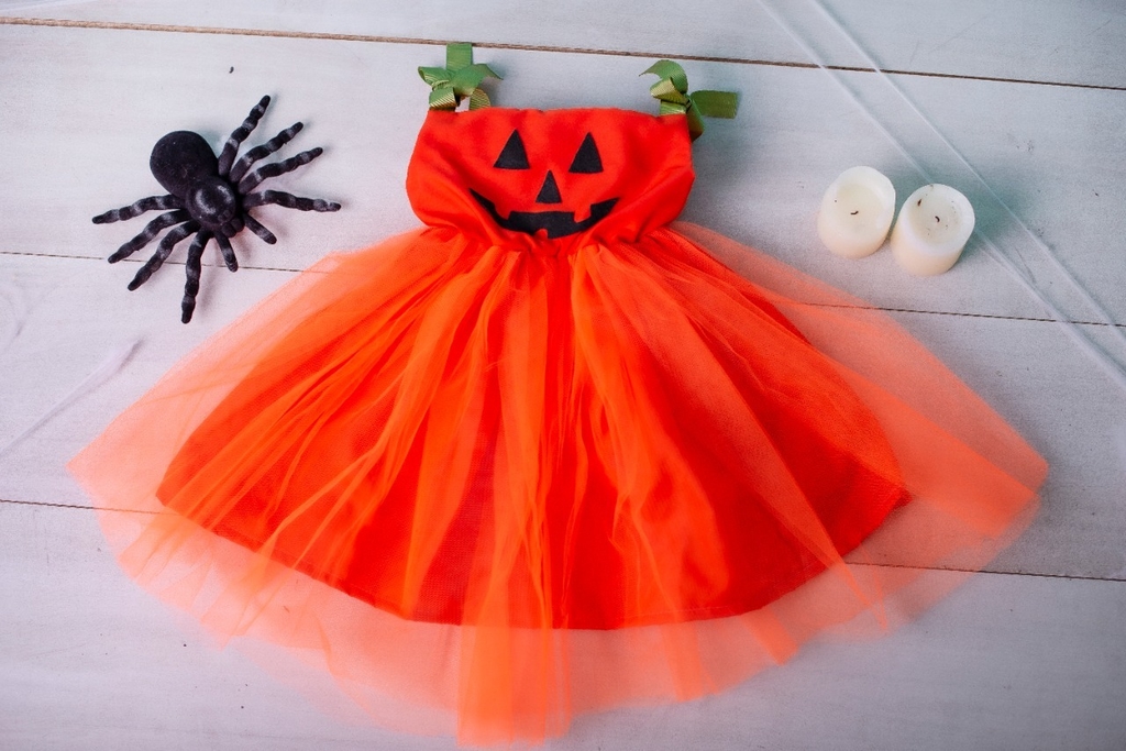 Fantasia Halloween Abóbora  Roupa Infantil para Bebê Usado