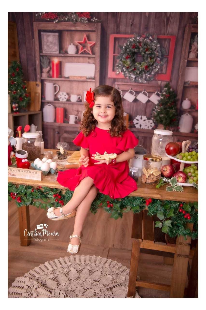 Vestido Natal Infantil Manuela Vestido Natal Infantil Manuela