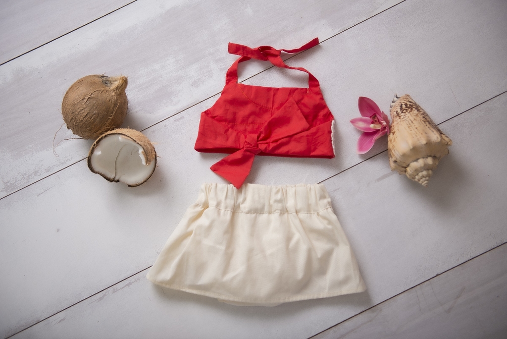 Roupa Infantil Fantasia Aniversário Moana