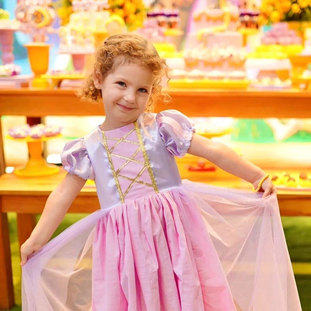 Fantasia Infantil Rapunzel - Princesa Sofia