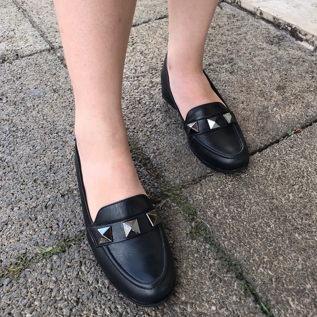 Mocassim Preto 3 Spike