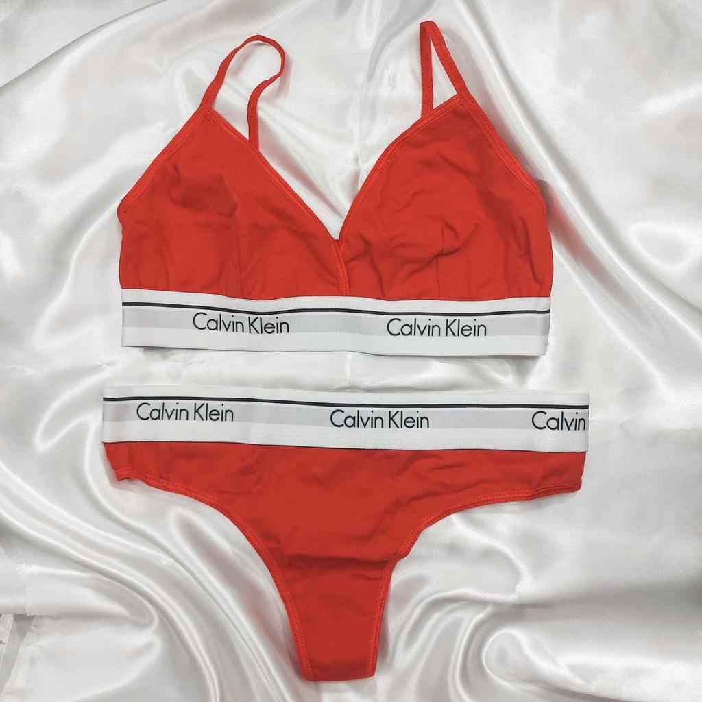 Conjunto Calvin Klein Triangle rojo - mepuseguapa
