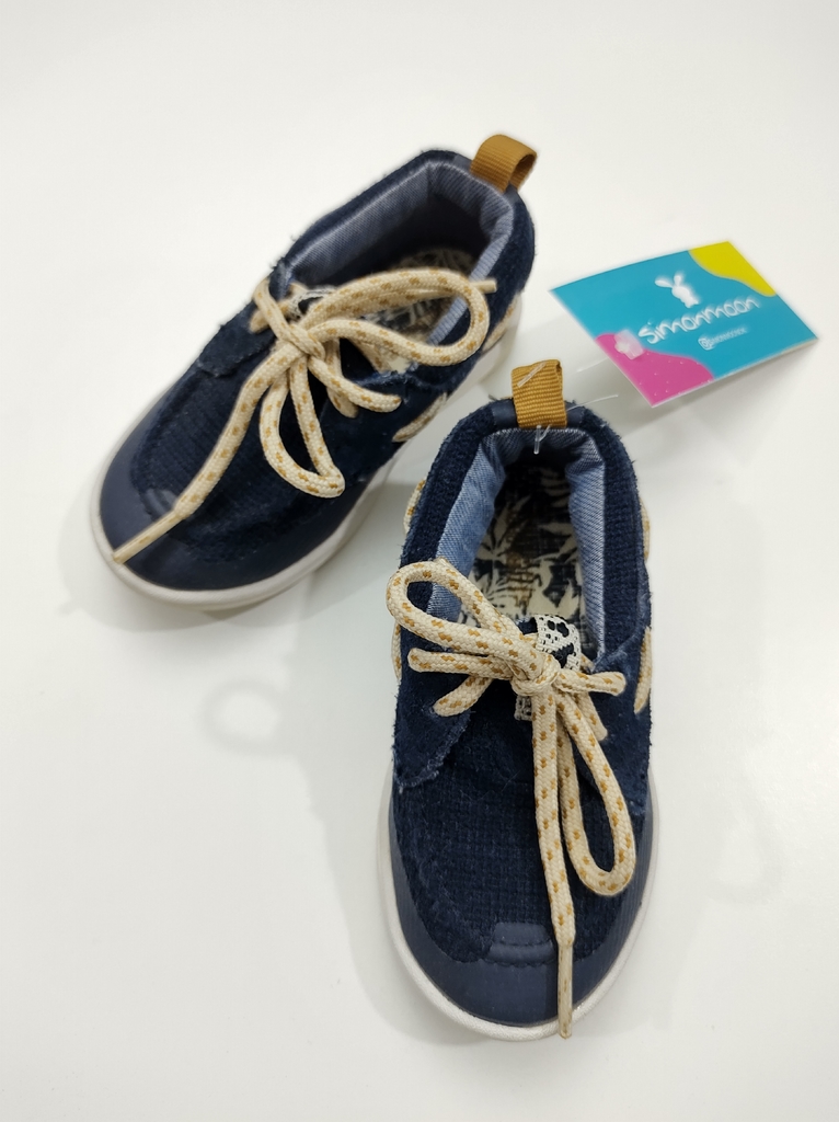 ZAPATOS NÁUTICOS ZARA - NRO 19 EUR (12,5 CM DE PLANTILLA) - TIPO MOCASÍN  GAMUZA, ECOCUERO Y