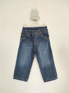 SEGUNDA SELECCIÓN - PANTALÓN CARTERS - TALLE 12 MESES - JEAN AZUL CINTURA  ELASTIZADA
