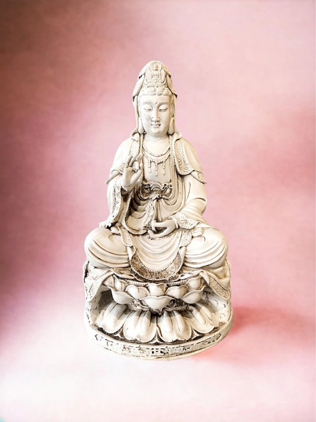 Figura Buda Tibetano Meditando 60cm Grande resina exterior