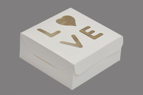 CB129/L - Lote de 80 cajas "LOVE" 12 X12X5 CM TROQUELADA