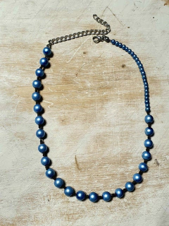 Collar Perlas Azules