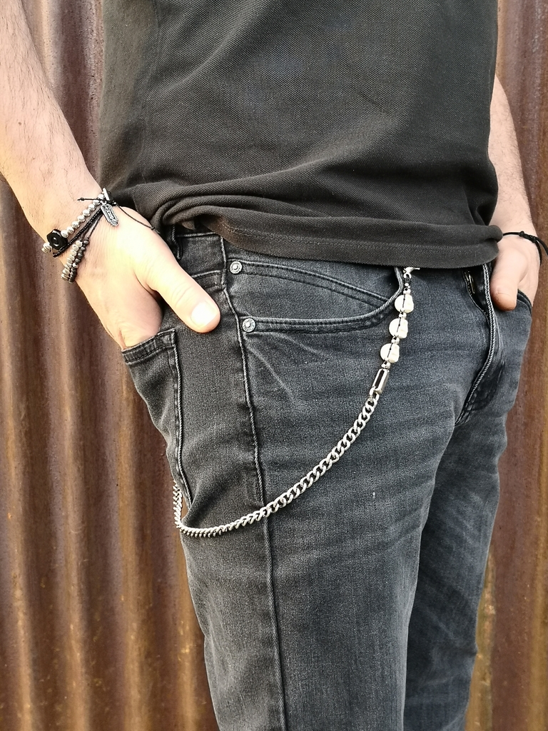 ▷ Llavero cadena para pantalón Color Plata