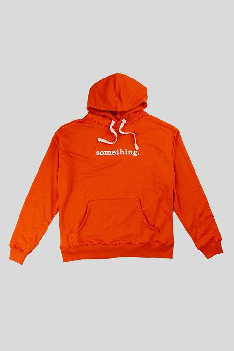 Buzo Hoodie Something Naranja Oscuro