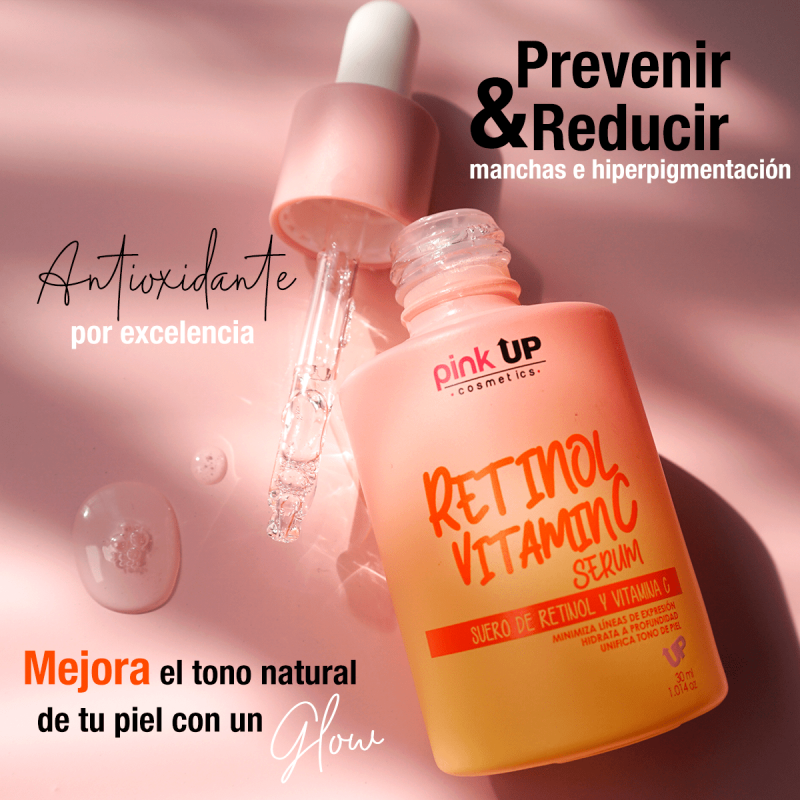 SUERO DE RETINOL Y VITAMINA C DE PINK UP SUERO DE RETINOL Y VITAMINA C DE PINK UP