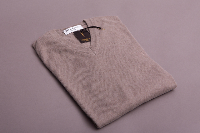 sweater escote v pelo Yves Saint Laurent para hombre