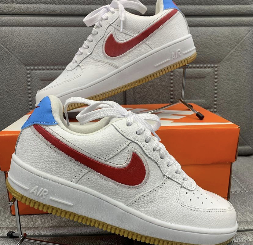 nike air force vermelho e branco