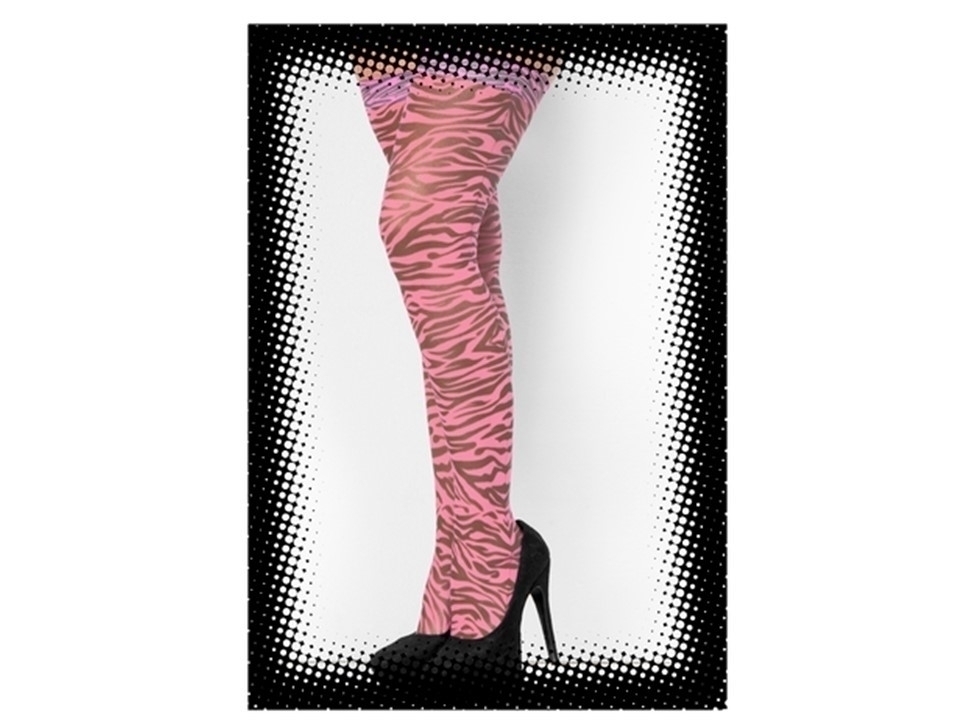 MEDIAS BUCANERAS ROSA ESTILO CEBRA - Mi Ego Sexual