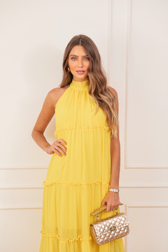 Vestido Lorena Amarelo - loja online