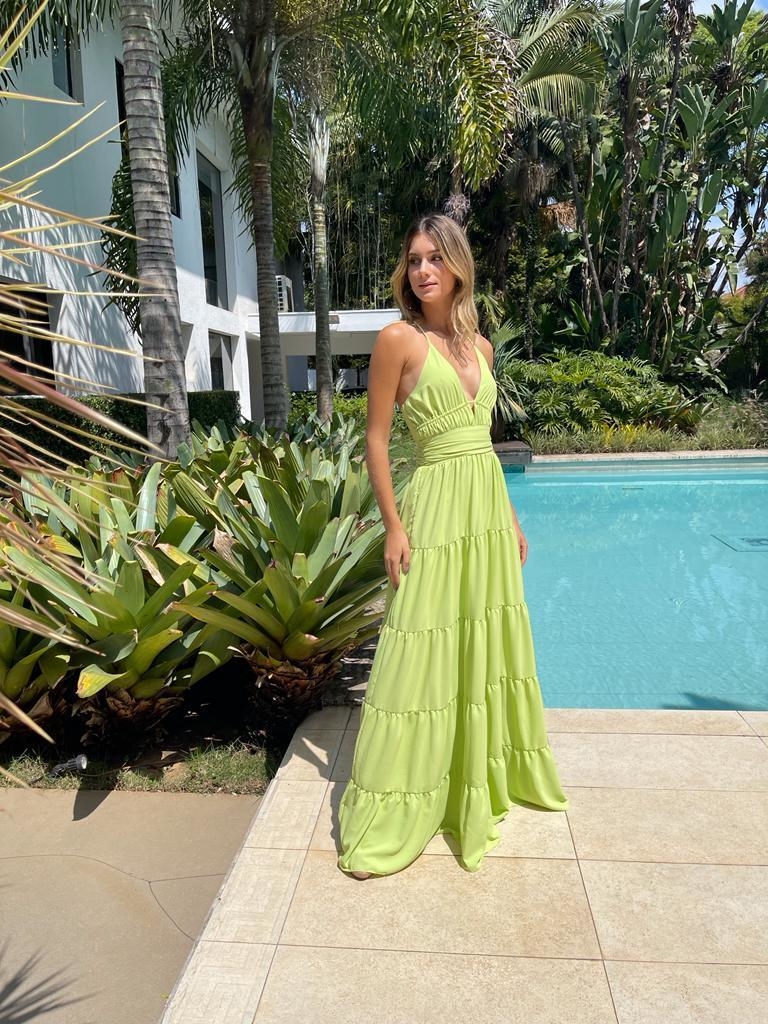 Vestido Sarah Verde Limão - Comprar em Tugore