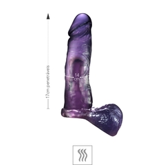Pênis em Gel Aromático c/Escroto 17x4,3cm - Uva - comprar online