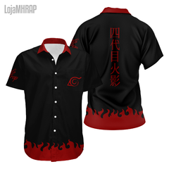 Camisa Social Quarta Sombra do Fogo - Black/Red