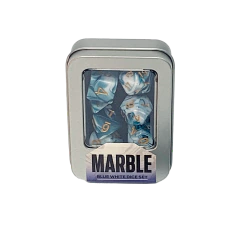 Kit de Dados: Marble - Blue White